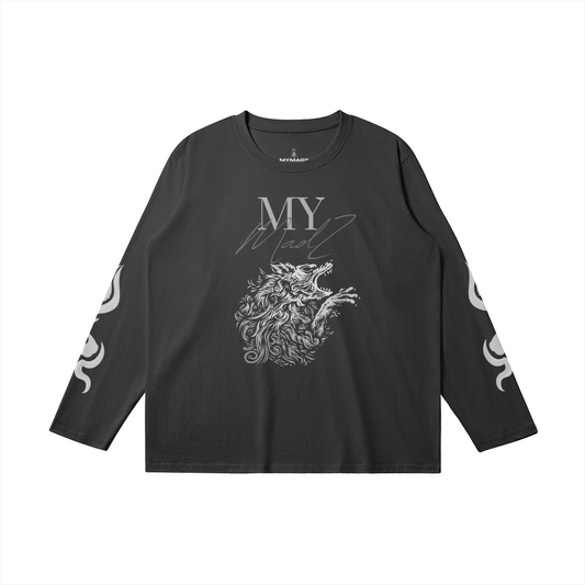 MyMadZ 100% Combed Cotton Wolf Long Sleeve Slim Fit T Shirt®